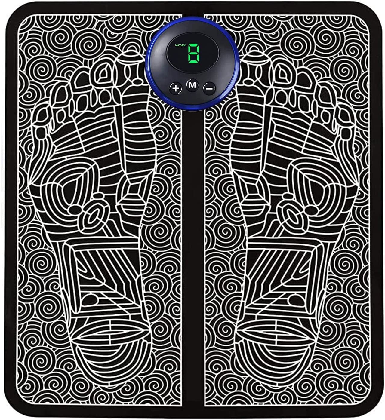HANNEA Electric Foot Sole Massager Pad, EMS Foot Sole Massager Pad, Feet Massage Pad Relieve Feet Pain, Rechargeable Foot Sole Massager Pad with 6 Modes, 9 Strength Levels, 15min Auto Off HANNEA Electric Foot Sole Massager Pad, EMS Foot Sole Massager Pad, Feet Massage Pad Relieve Feet Pain, Rechargeable Foot Sole Massager Pad with 6 Modes, 9 Strength Levels, 15min Auto Off